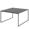 Red Living Table basse Utelle II - Imitation marbre noir / Noir