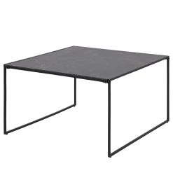 Red Living Table basse Utelle II - Imitation marbre noir / Noir