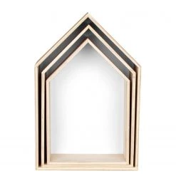 Naturoo Étagères murale Cusset II (Lot de 3) - Paulownia massif - Paulownia / Blanc -Meubles de salon Soldes 1000235938 210819 08381300006 DETAILS P000000001000235938