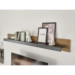 Red Living Tablette murale Talence - Imitation châtaigner / Gris - Largeur : 198 cm 11 Red Living Tablette murale Talence - Imitation châtaigner / Gris - Largeur : 198 cm -Meubles de salon Soldes 1000236846 201218 06034400025 MOOD DETAILS P000000001000236846 mood