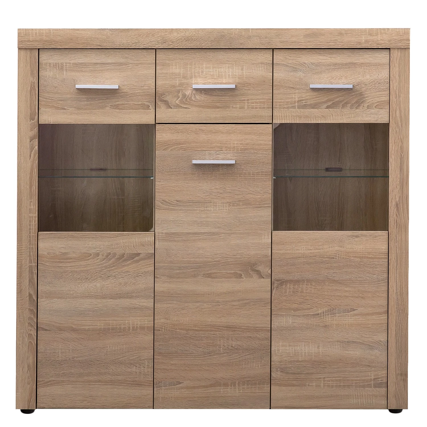 Loftscape Buffet haut Vierzon - Imitation chêne Sonoma 7 Loftscape Buffet haut Vierzon - Imitation chêne Sonoma – Image 5