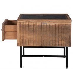 Ars Natura Table basse Roody I - Acacia massif / Métal - Acacia / Noir -Meubles de salon Soldes 1000238180 220330 033 DETAILS P000000001000238180