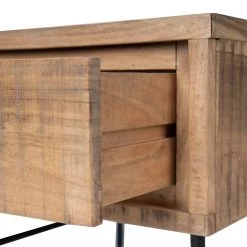 Ars Natura Table basse Roody I - Acacia massif / Métal - Acacia / Noir -Meubles de salon Soldes 1000238180 220330 035 DETAILS P000000001000238180