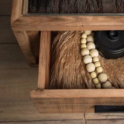 Ars Natura Table basse Roody I - Acacia massif / Métal - Acacia / Noir -Meubles de salon Soldes 1000238180 220331 031 DETAILS P000000001000238180