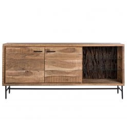 Ars Natura Buffet Roody - Avec éclairage - Acacia massif / Métal - Acacia / Noir 21 Ars Natura Buffet Roody - Avec éclairage - Acacia massif / Métal - Acacia / Noir -Meubles de salon Soldes 1000238181 220420 030 DETAILS P000000001000238181