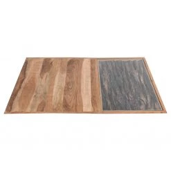 Ars Natura Table basse Roody II - Acacia massif / Métal - Acacia / Noir -Meubles de salon Soldes 1000238182 210909 13425100015 DETAILS P000000001000238182