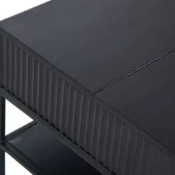 Red Living Table basse Soyons II - Acacia massif / Métal - Acacia noir / Noir -Meubles de salon Soldes 1000239488 210108 13360200020 DETAILS P000000001000239488