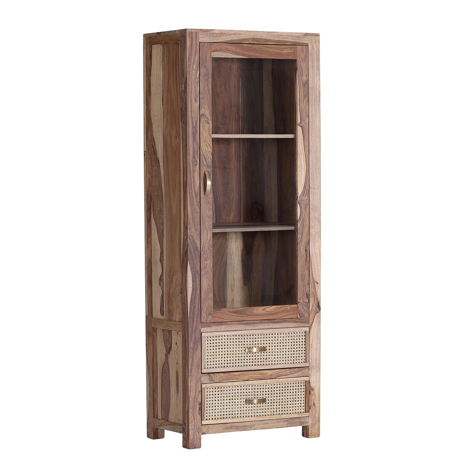 Naturoo Vitrine Rodern - Sheesham massif / Cannage 3 Naturoo Vitrine Rodern - Sheesham massif / Cannage