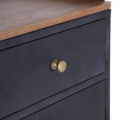 Red Living Commode Ornex - Métal / Manguier massif - Anthracite / Manguier -Meubles de salon Soldes 1000239505 210108 13375000074 DETAILS P000000001000239505