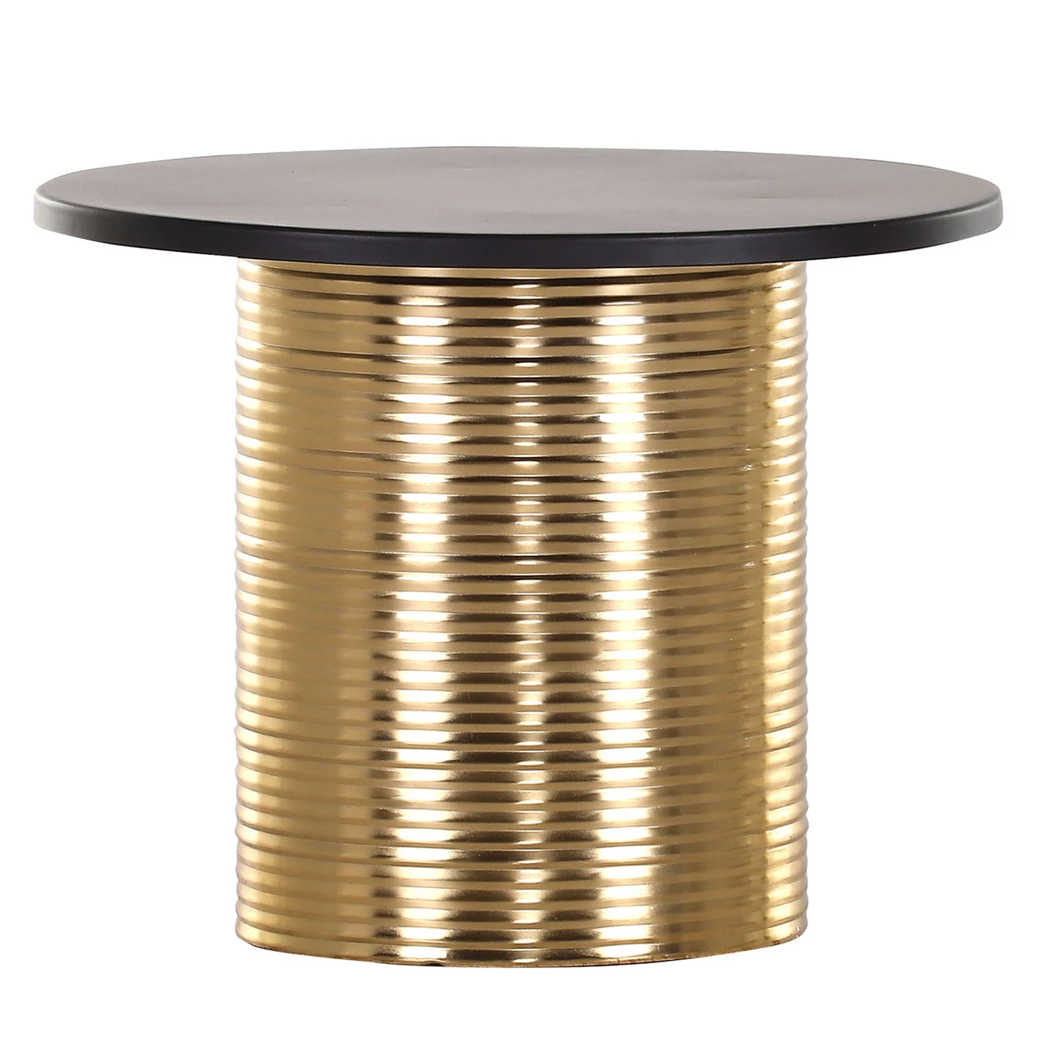 Red Living Bout de canapé Payzac V - Métal - Noir / Doré 3 Red Living Bout de canapé Payzac V - Métal - Noir / Doré