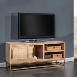 Naturoo Meuble TV Rumilly - Tressage en rotin / Manguier massif -Meubles de salon Soldes 1000239524 210908 16520400003 MOOD DETAILS P000000001000239524 mood