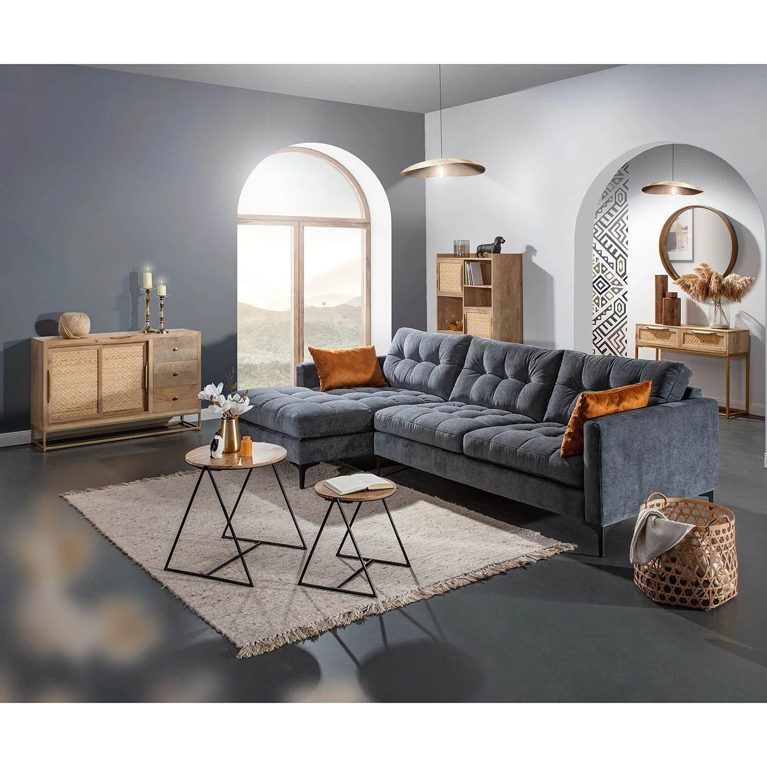 Naturoo Buffet Rumilly - Tressage en rotin / Manguier massif 4 Naturoo Buffet Rumilly - Tressage en rotin / Manguier massif – Image 2