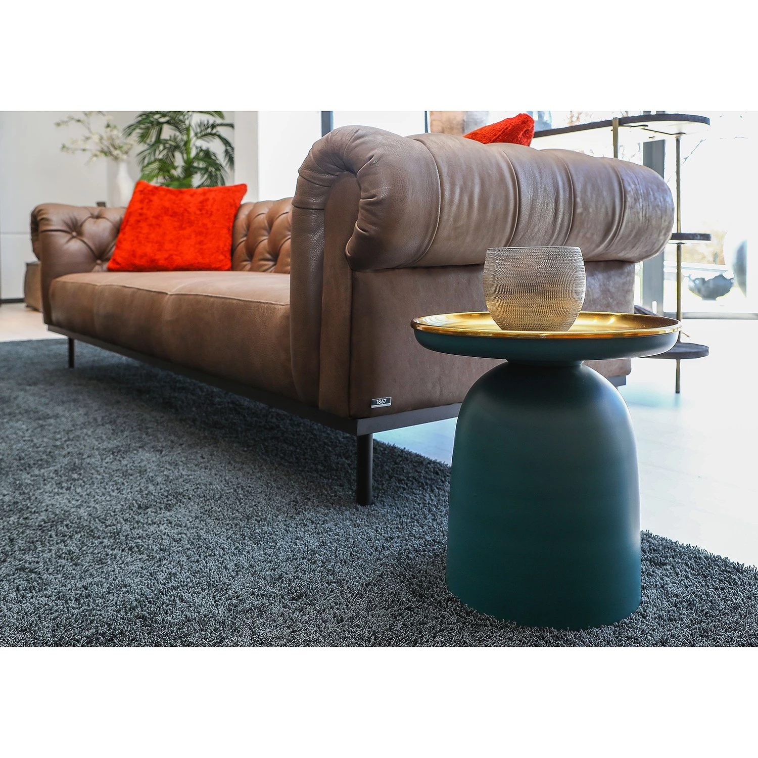 Red Living Bout de canapé Payzac VII - Métal - Bleu pétrole 4 Red Living Bout de canapé Payzac VII - Métal - Bleu pétrole – Image 2