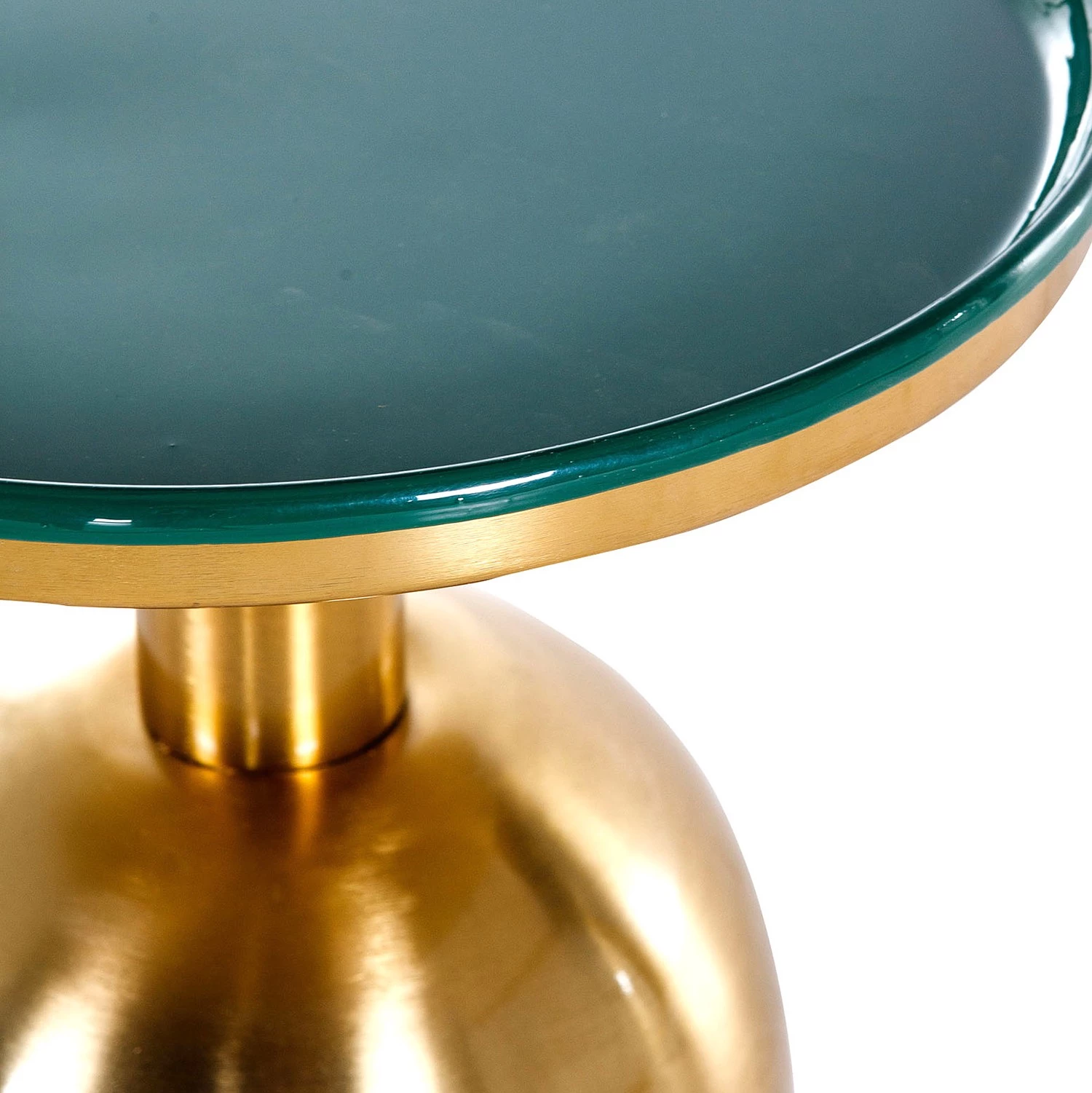 Red Living Bout de canapé Payzac III - Métal - Vert / Doré 9 Red Living Bout de canapé Payzac III - Métal - Vert / Doré – Image 7