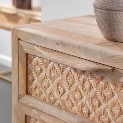 Naturoo Commode Rumilly II - Tressage en rotin / Manguier massif -Meubles de salon Soldes 1000239534 210908 16520400032 DETAILS P000000001000239534