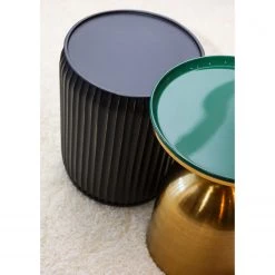 Red Living Bout de canapé Payzac VI - Métal - Noir / Doré -Meubles de salon Soldes 1000239535 210108 13410400178 MOOD DETAILS P000000001000239535 mood