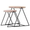 Red Living Tables gigognes Fenay (lot de 2) - Acacia massif / Métal - Acacia / Noir 2 Red Living Tables gigognes Fenay (lot de 2) - Acacia massif / Métal - Acacia / Noir -Meubles de salon Soldes 1000240797 210113 13360200007 IMAGE P000000001000240797
