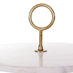 Red Living Bout de canapé Carling III - Marbre / Métal - Marbre blanc / Doré -Meubles de salon Soldes 1000240800 210113 13364000023 DETAILS P000000001000240800