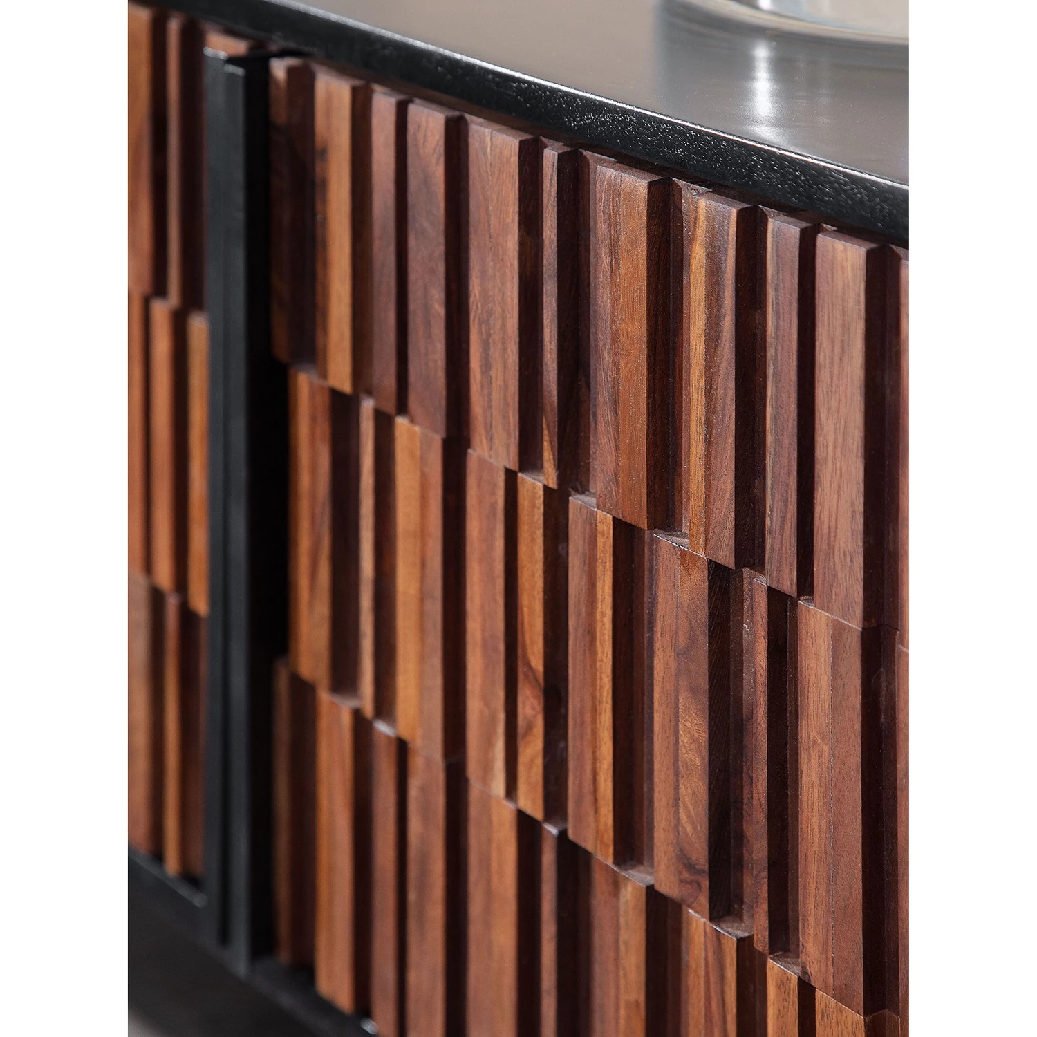 Red Living Meuble TV Sanvic - Sheesham / Acacia massif - Sheesham / Anthracite 6 Red Living Meuble TV Sanvic - Sheesham / Acacia massif - Sheesham / Anthracite – Image 4