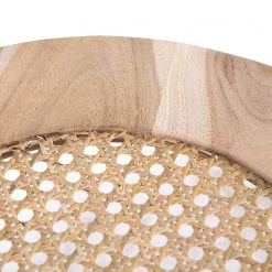 Red Living Bouts de canapé Fenay IV (lot de 2) - Cannage / Acacia massif - Acacia / Noir -Meubles de salon Soldes 1000240820 210113 13392700106 DETAILS P000000001000240820