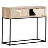 Naturoo Console Soyans - Partiellement en manguier massif / Métal - Beige / Noir 2 Naturoo Console Soyans - Partiellement en manguier massif / Métal - Beige / Noir -Meubles de salon Soldes 1000240821 210113 13393400110 IMAGE P000000001000240821