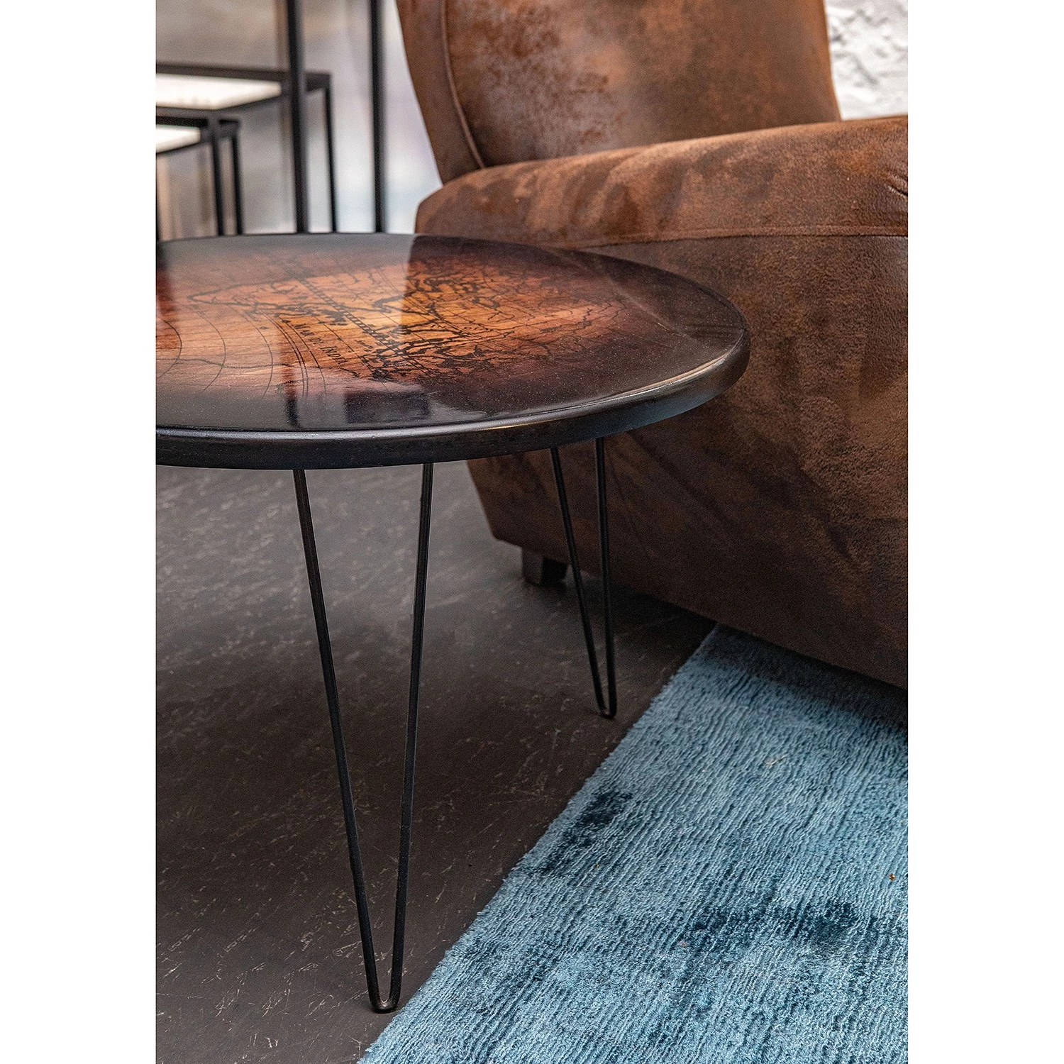 Red Living Table basse Jouy - Manguier massif / Métal - Marron / Noir 8 Red Living Table basse Jouy - Manguier massif / Métal - Marron / Noir – Image 6