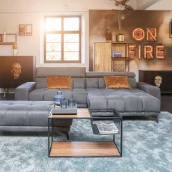 Red Living Table basse Fenay - Acacia massif / Métal - Acacia / Noir -Meubles de salon Soldes 1000240834 210113 13422500196 MOOD DETAILS P000000001000240834 mood