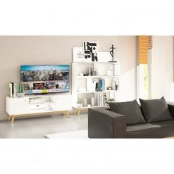 Norrwood Étagère Chelan - Blanc -Meubles de salon Soldes 1000241461 210113 13493200006 MOOD DETAILS P000000001000241461 mood