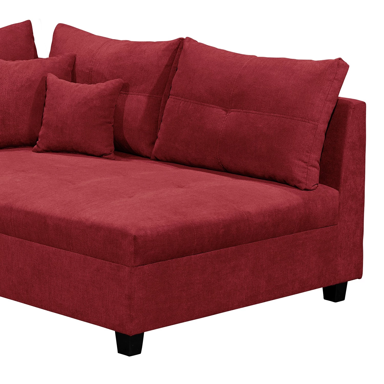 Loftscape Canapé d’angle Viersat - Microfibre - Microfibre Ranu: Baies - Méridienne courte à droite (vue de face) 8 Loftscape Canapé d’angle Viersat - Microfibre - Microfibre Ranu: Baies - Méridienne courte à droite (vue de face) – Image 6