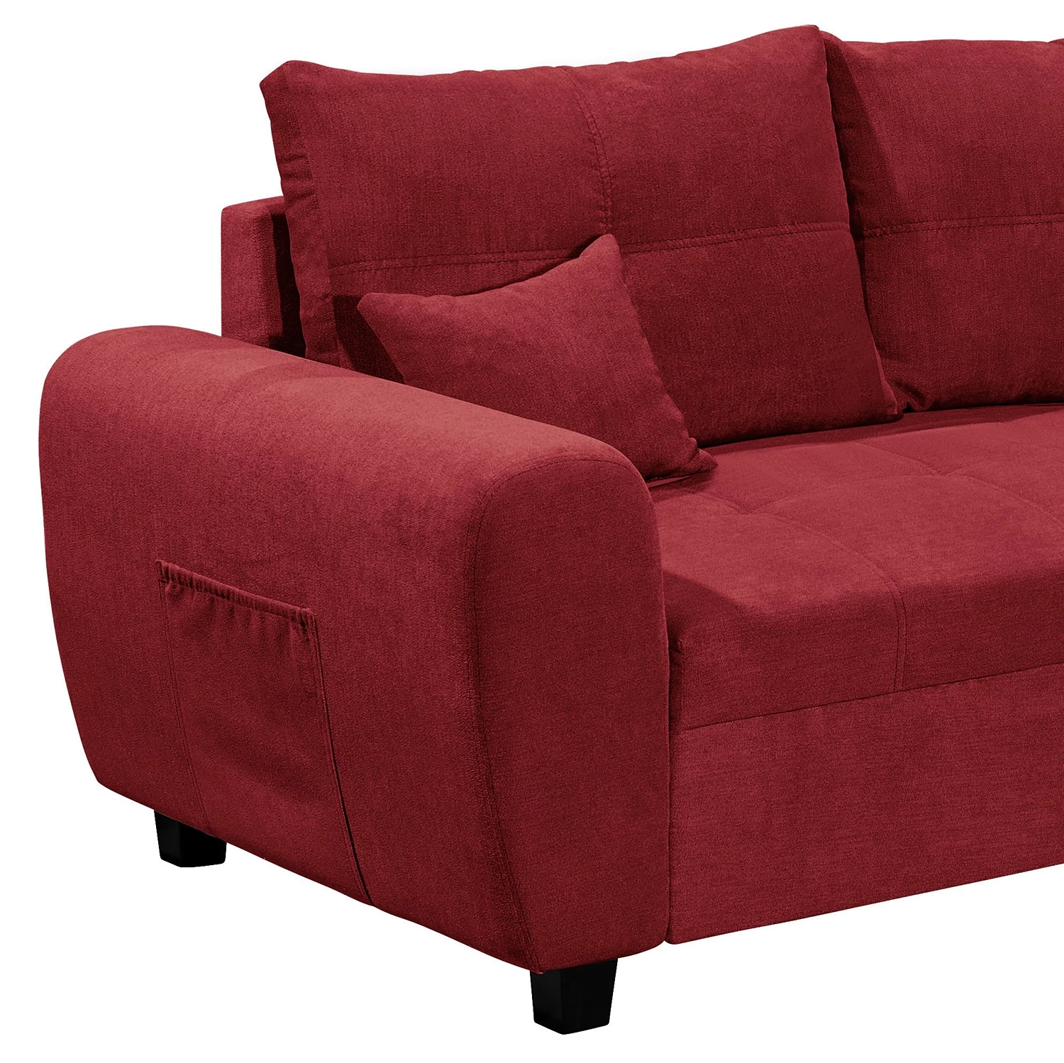 Loftscape Canapé d’angle Viersat - Microfibre - Microfibre Ranu: Baies - Méridienne courte à droite (vue de face) 10 Loftscape Canapé d’angle Viersat - Microfibre - Microfibre Ranu: Baies - Méridienne courte à droite (vue de face) – Image 8