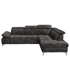 Loftscape Canapé d’angle Groslay - Velours - Velours Insa: Gris foncé - Méridienne longue à droite (vue de face) 22 Loftscape Canapé d’angle Groslay - Velours - Velours Insa: Gris foncé - Méridienne longue à droite (vue de face) -Meubles de salon Soldes 1000241684 210127 18165000436 DETAILS P000000001000241684