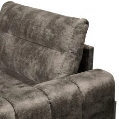 Loftscape Canapé d’angle Venouse - Velours - Velours Insa: Gris minéral - Méridienne courte à droite (vue de face) -Meubles de salon Soldes 1000241693 210127 18195500539 DETAILS P000000001000241693