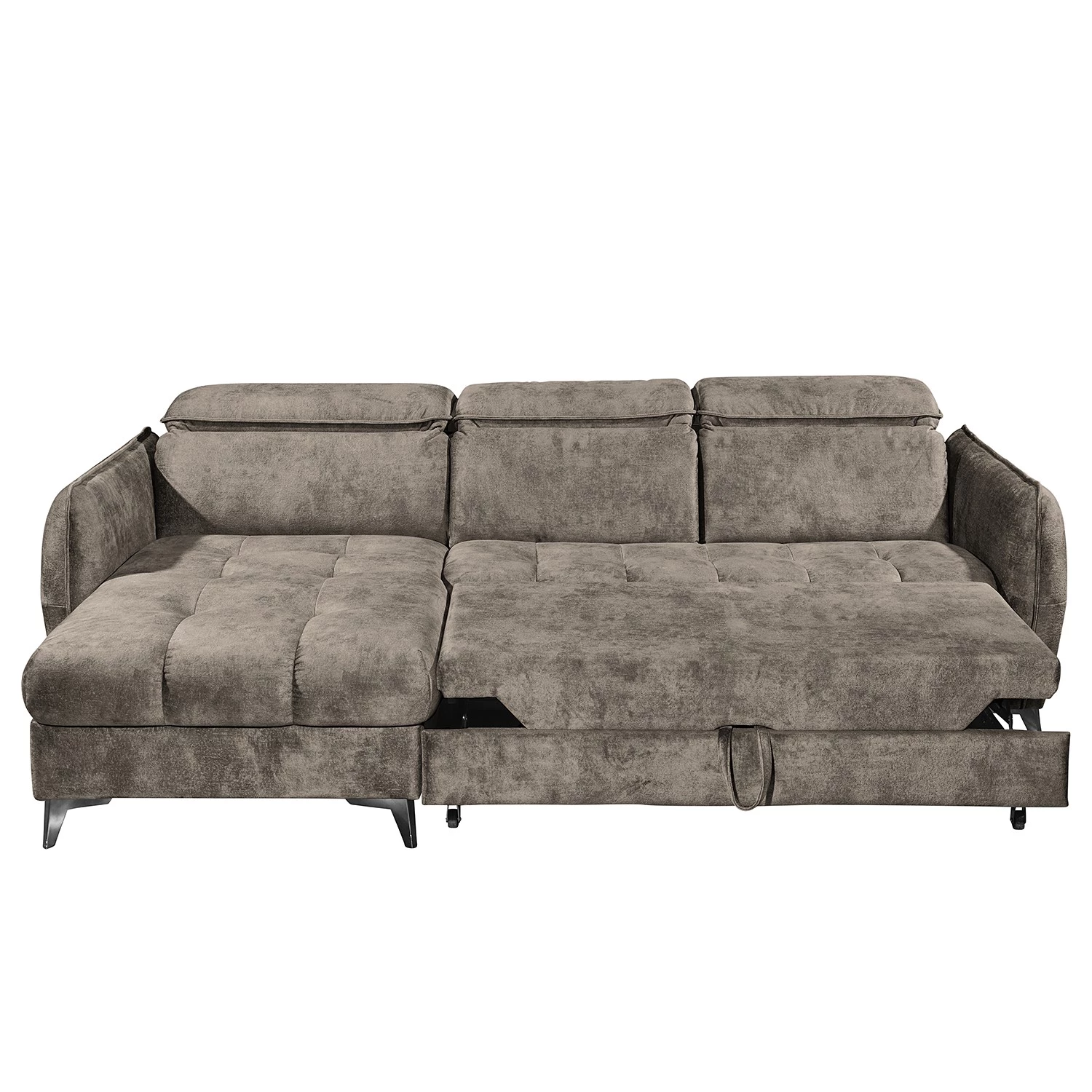 Loftscape Canapé d’angle Grillon - Velours - Velours Insa: Gris minéral 7 Loftscape Canapé d’angle Grillon - Velours - Velours Insa: Gris minéral – Image 5