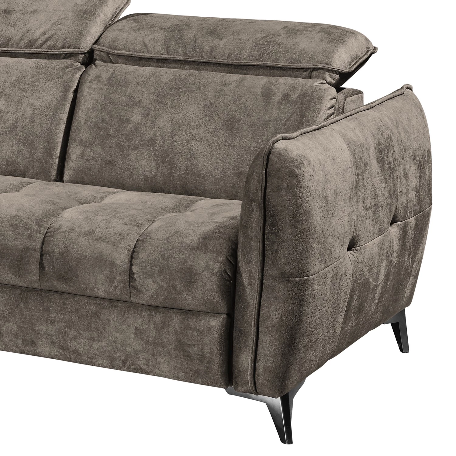 Loftscape Canapé d’angle Grillon - Velours - Velours Insa: Gris minéral 12 Loftscape Canapé d’angle Grillon - Velours - Velours Insa: Gris minéral – Image 10