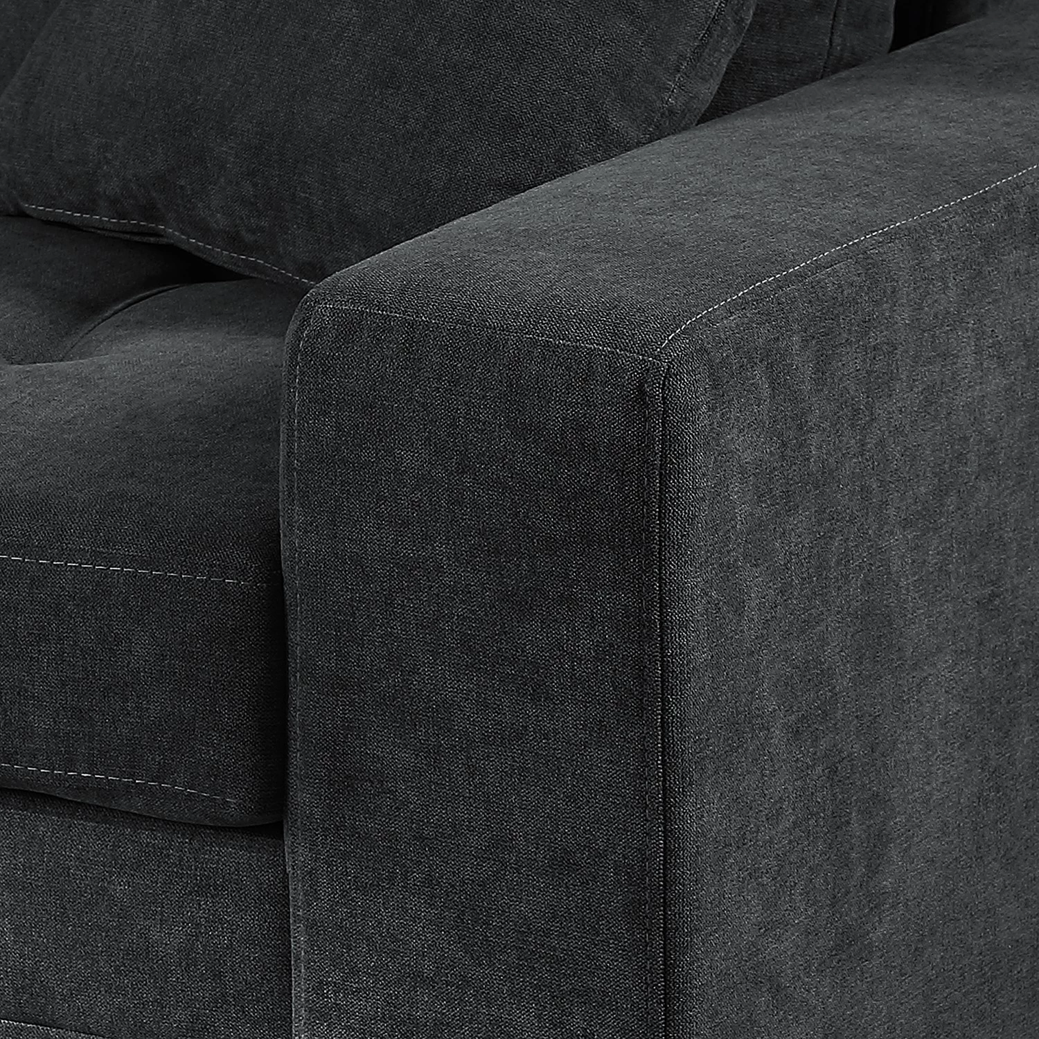 Loftscape Canapé d’angle Luglon - Tissu - Anthracite 12 Loftscape Canapé d’angle Luglon - Tissu - Anthracite – Image 10