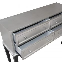 Red Living Commode Vaunac - Blanc / Argenté / Noir -Meubles de salon Soldes 1000242716 210121 07594600020 DETAILS P000000001000242716