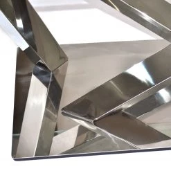 Loftscape Table basse Vareilles I - Verre / Acier inoxydable chromé -Meubles de salon Soldes 1000242736 210121 08255800092 DETAILS P000000001000242736