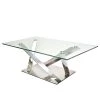 Loftscape Table basse Vareilles I - Verre / Acier inoxydable chromé
