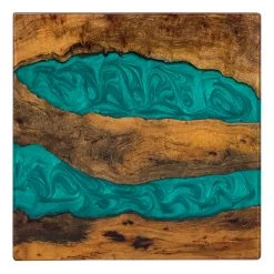 Wolf-Möbel Bout de canapé Tarnac - Résine / Métal - Vert -Meubles de salon Soldes 1000243171 220106 082312000049 DETAILS P000000001000243171