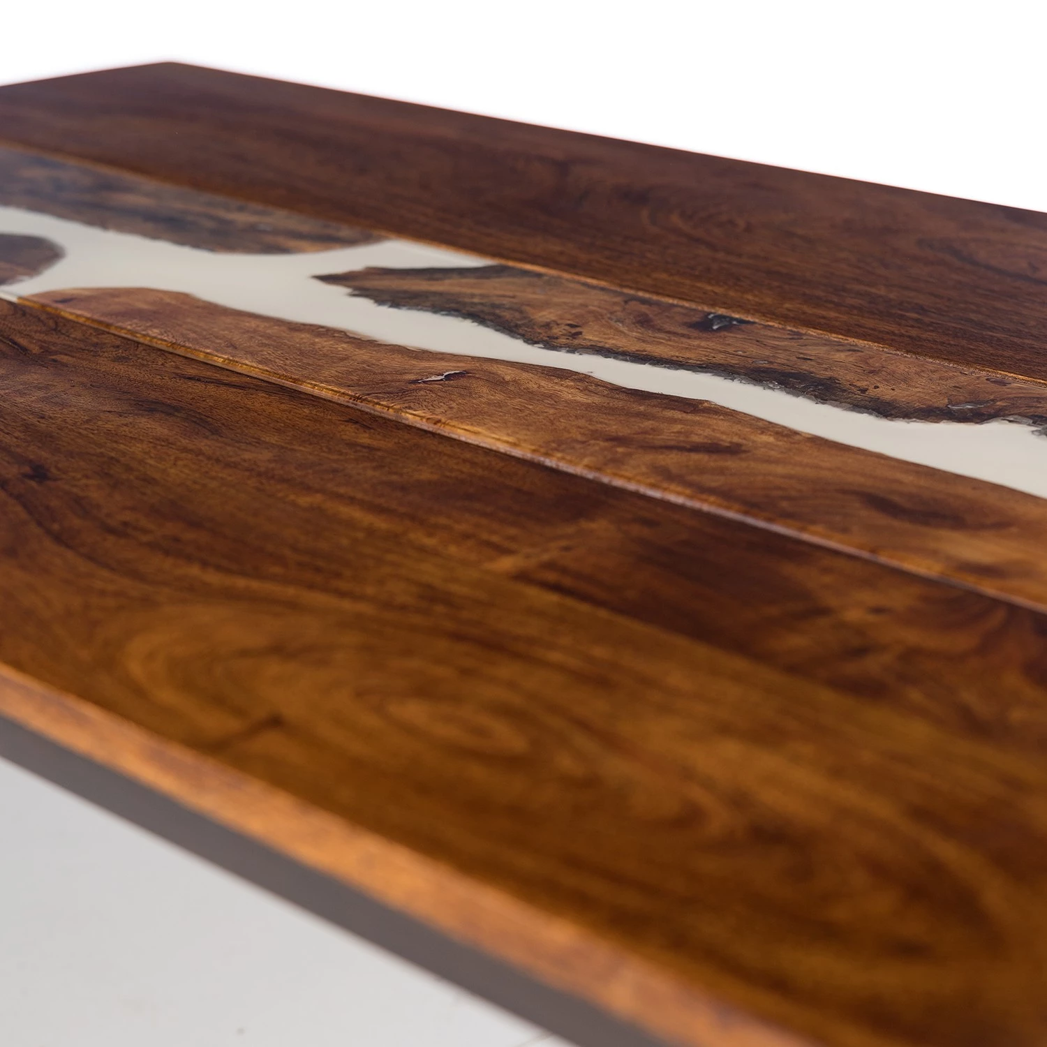 Wolf-Möbel Table basse Tarnac - Acacia massif / Métal - Blanc 11 Wolf-Möbel Table basse Tarnac - Acacia massif / Métal - Blanc – Image 9