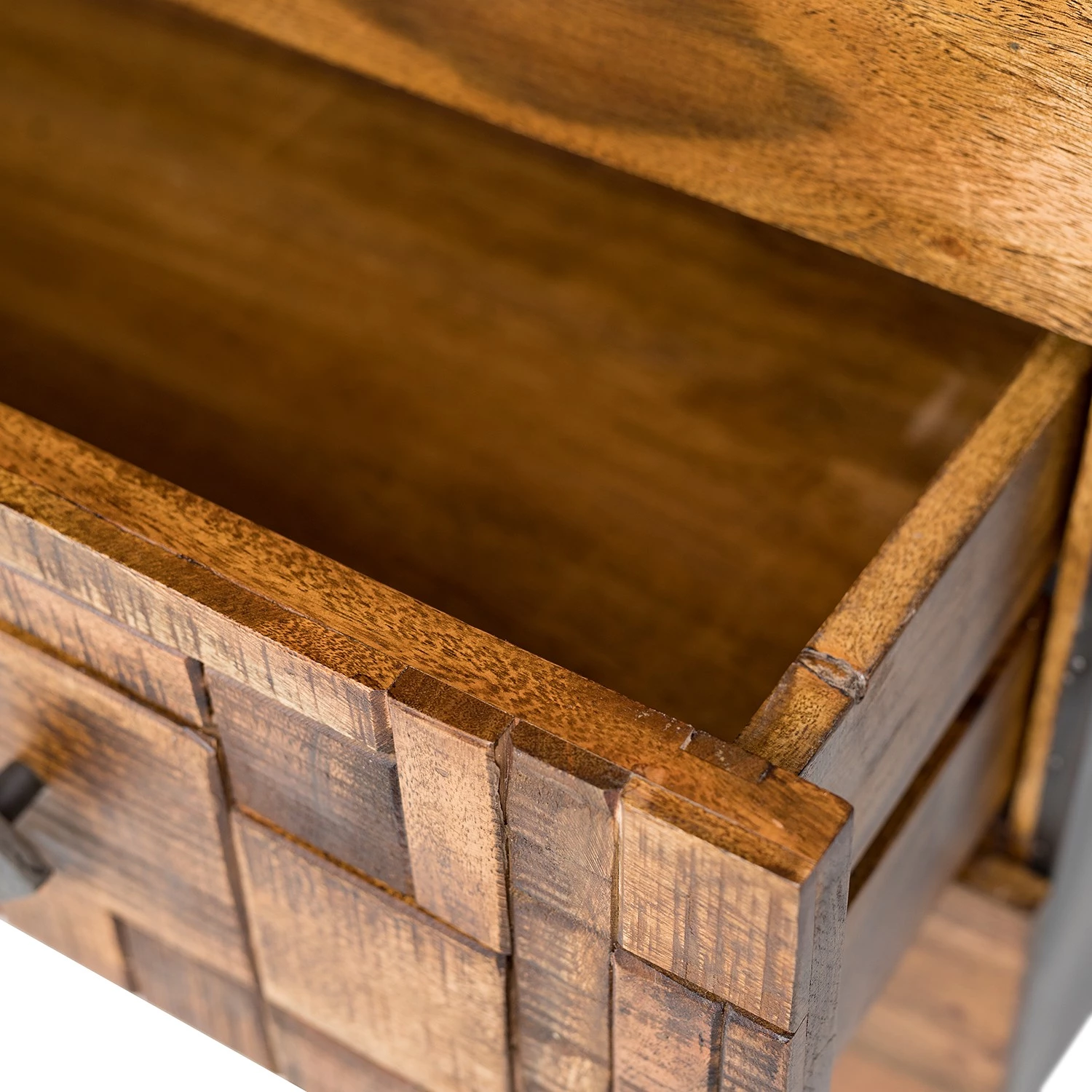 Wolf-Möbel Commode Bazac - Acacia massif - Acacia / Gris foncé 15 Wolf-Möbel Commode Bazac - Acacia massif - Acacia / Gris foncé – Image 13