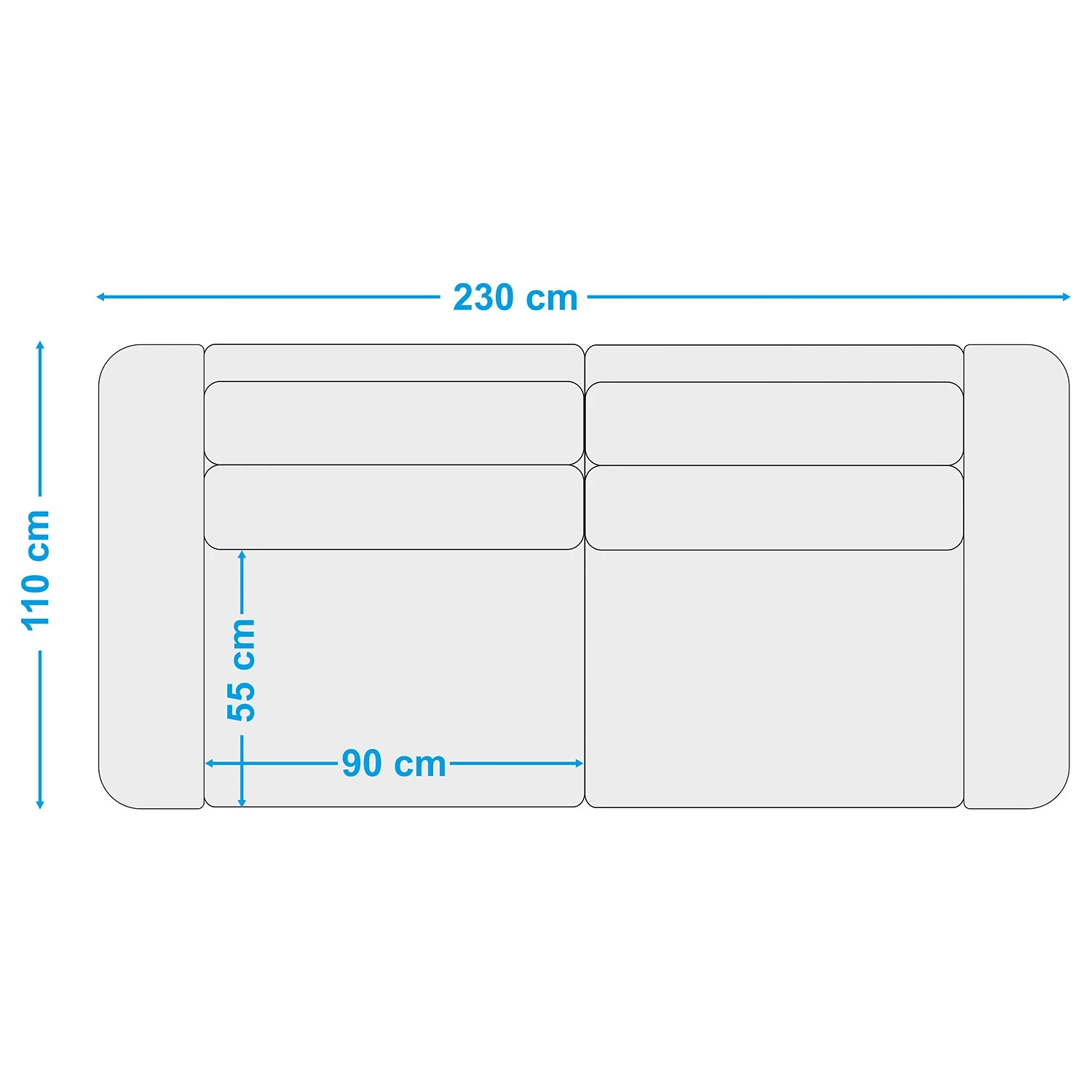 Fredriks Canapé Grossa (3 places) - Velours - Velours Vaia: Vert vieilli 12 Fredriks Canapé Grossa (3 places) - Velours - Velours Vaia: Vert vieilli – Image 10