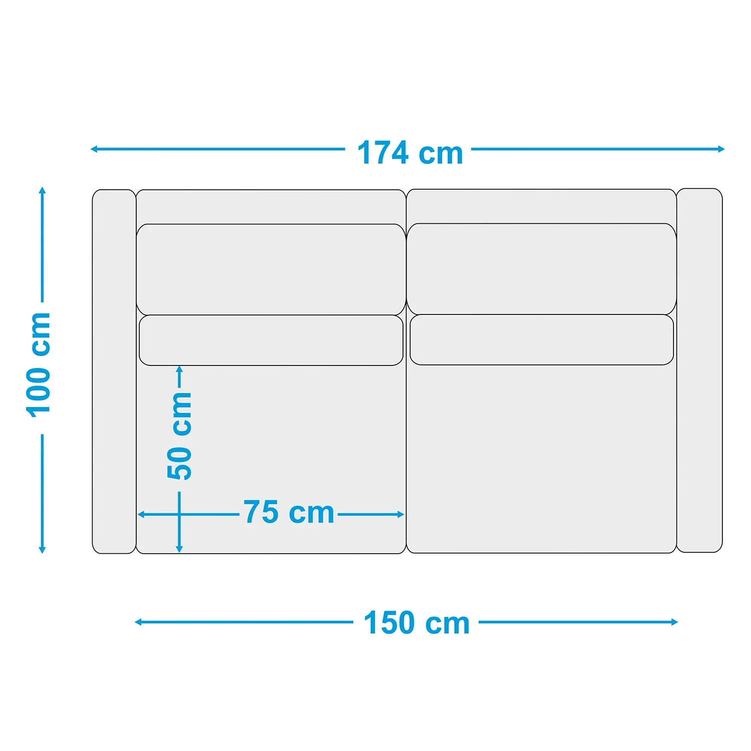 Fredriks Canapé Garlin (2,5 places) - Tissu - Tissu Sogol: Vert 11 Fredriks Canapé Garlin (2,5 places) - Tissu - Tissu Sogol: Vert – Image 9