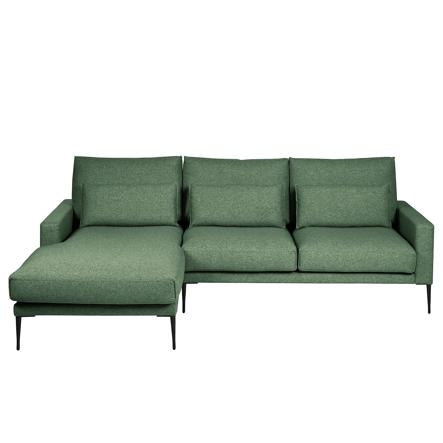 Fredriks Canapé d’angle Garlin - Tissu - Tissu Sogol: Vert - Méridienne courte à gauche (vue de face) 4 Fredriks Canapé d’angle Garlin - Tissu - Tissu Sogol: Vert - Méridienne courte à gauche (vue de face) – Image 2