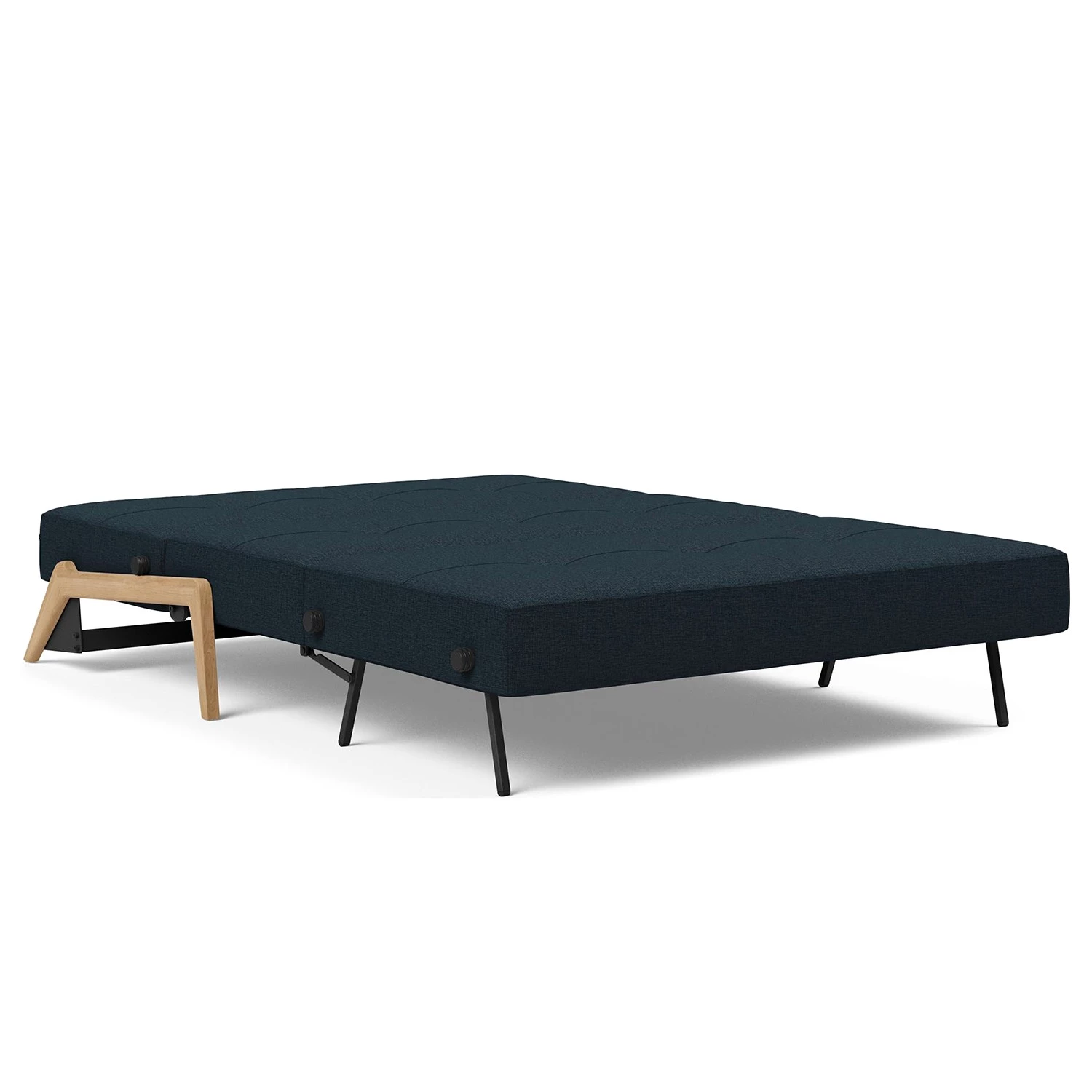 Innovation Möbel Canapé convertible Cubed - Tissu Mixed Dance : Blue - Largeur : 148 cm - Chêne clair 8 Innovation Möbel Canapé convertible Cubed - Tissu Mixed Dance : Blue - Largeur : 148 cm - Chêne clair – Image 6