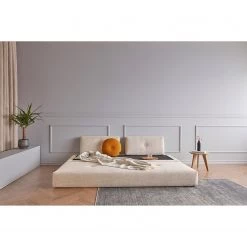 Innovation Möbel Canapé convertible Sigmund - Tissu - Tissu Kenya: Gravel - Chêne clair -Meubles de salon Soldes 1000244306 210218 15102300298 MOOD DETAILS P000000001000244306 mood