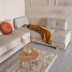 Innovation Möbel Canapé convertible Sigmund - Tissu - Tissu Kenya: Gravel - Chêne clair -Meubles de salon Soldes 1000244306 210218 15103600302 MOOD DETAILS P000000001000244306 mood