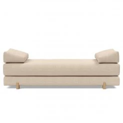 Innovation Möbel Canapé convertible Sigmund - Tissu - Tissu Kenya: Gravel - Chêne clair -Meubles de salon Soldes 1000244306 210218 15104200304 DETAILS P000000001000244306