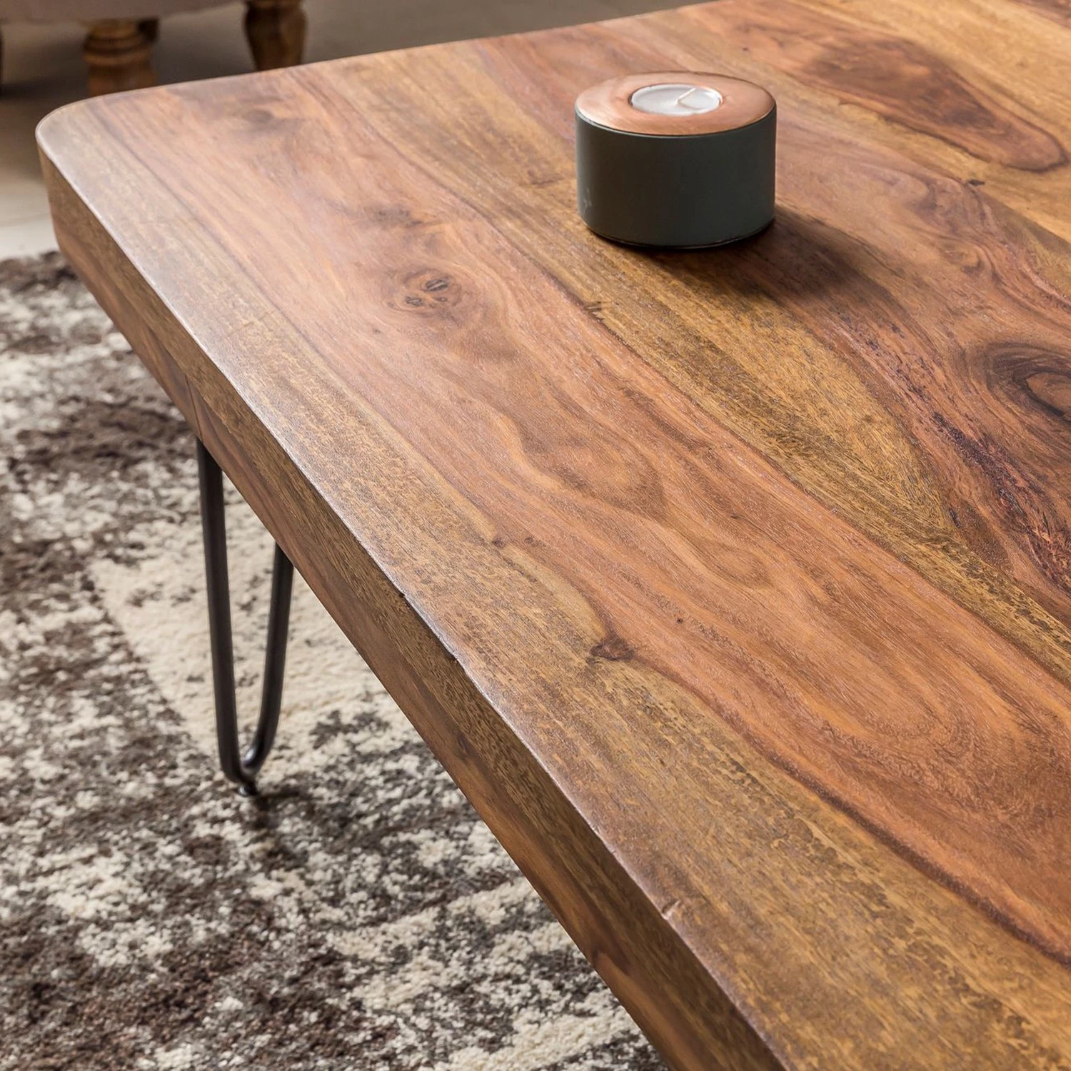 Naturoo Table basse Loudet I - Sheesham massif / Métal - Sheesham / Noir 6 Naturoo Table basse Loudet I - Sheesham massif / Métal - Sheesham / Noir – Image 4