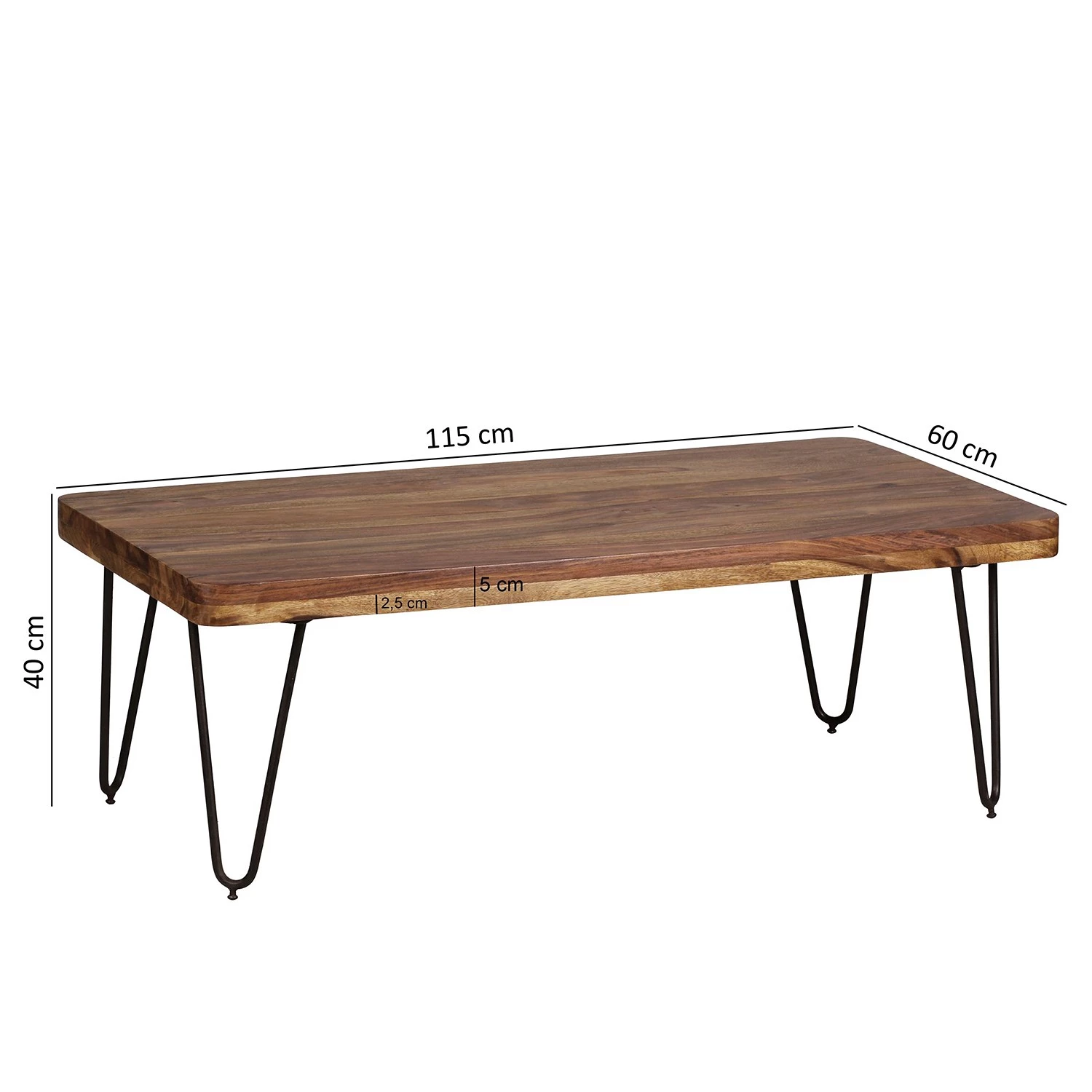 Naturoo Table basse Loudet I - Sheesham massif / Métal - Sheesham / Noir 8 Naturoo Table basse Loudet I - Sheesham massif / Métal - Sheesham / Noir – Image 6